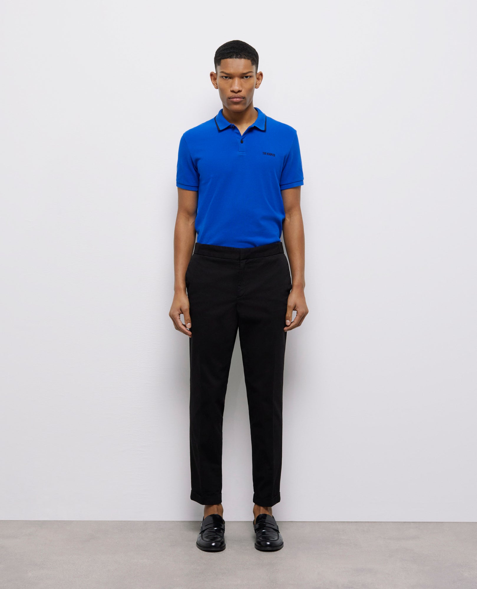 Straight-Cut Pants | Men | Black