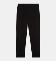 Straight-Cut Pants | Men | Black