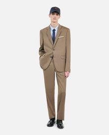 Light Wool Suit Trousers | Men | Brown