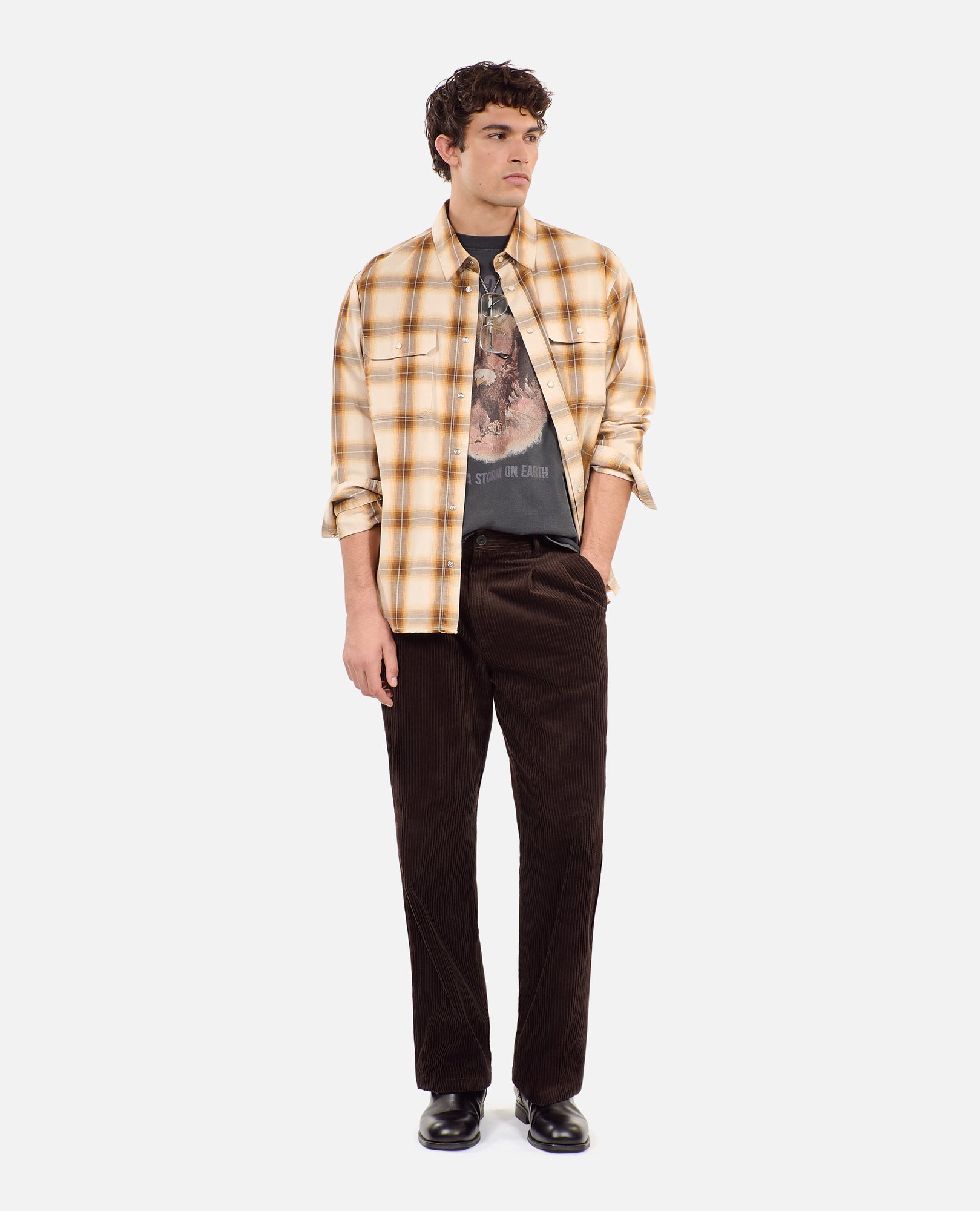 Corduroy Trousers | Men | Brown