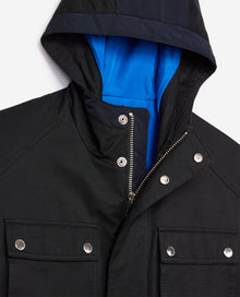 Parka With Details | Men | Navy x Blue