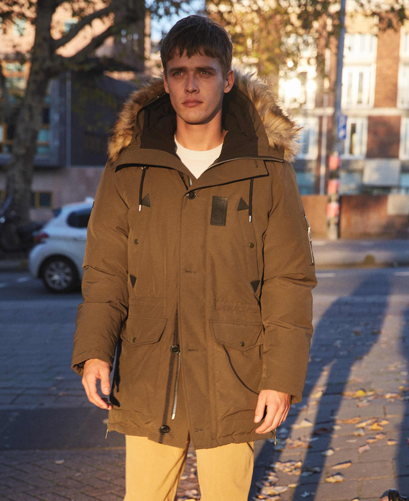 Oversized Parka | Men | Khaki