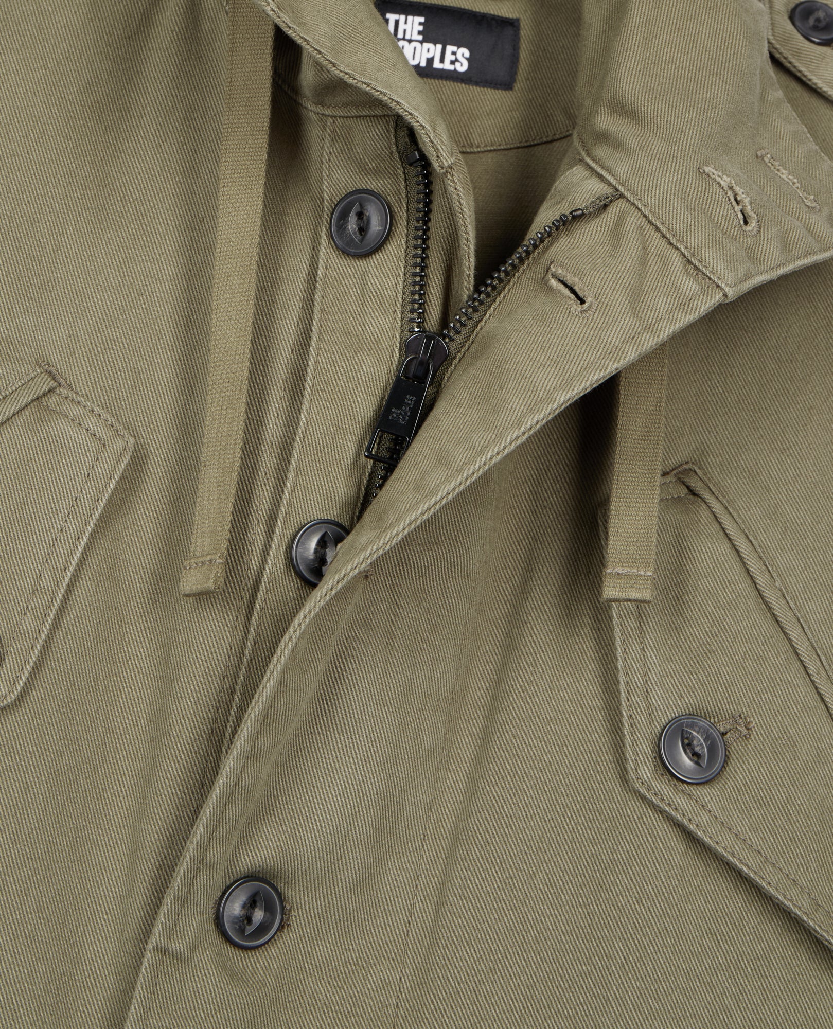 Long Khaki Hooded Parka | Men | Olive Night