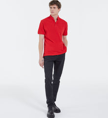 Classic Polo With Officer Collar | Men | Red