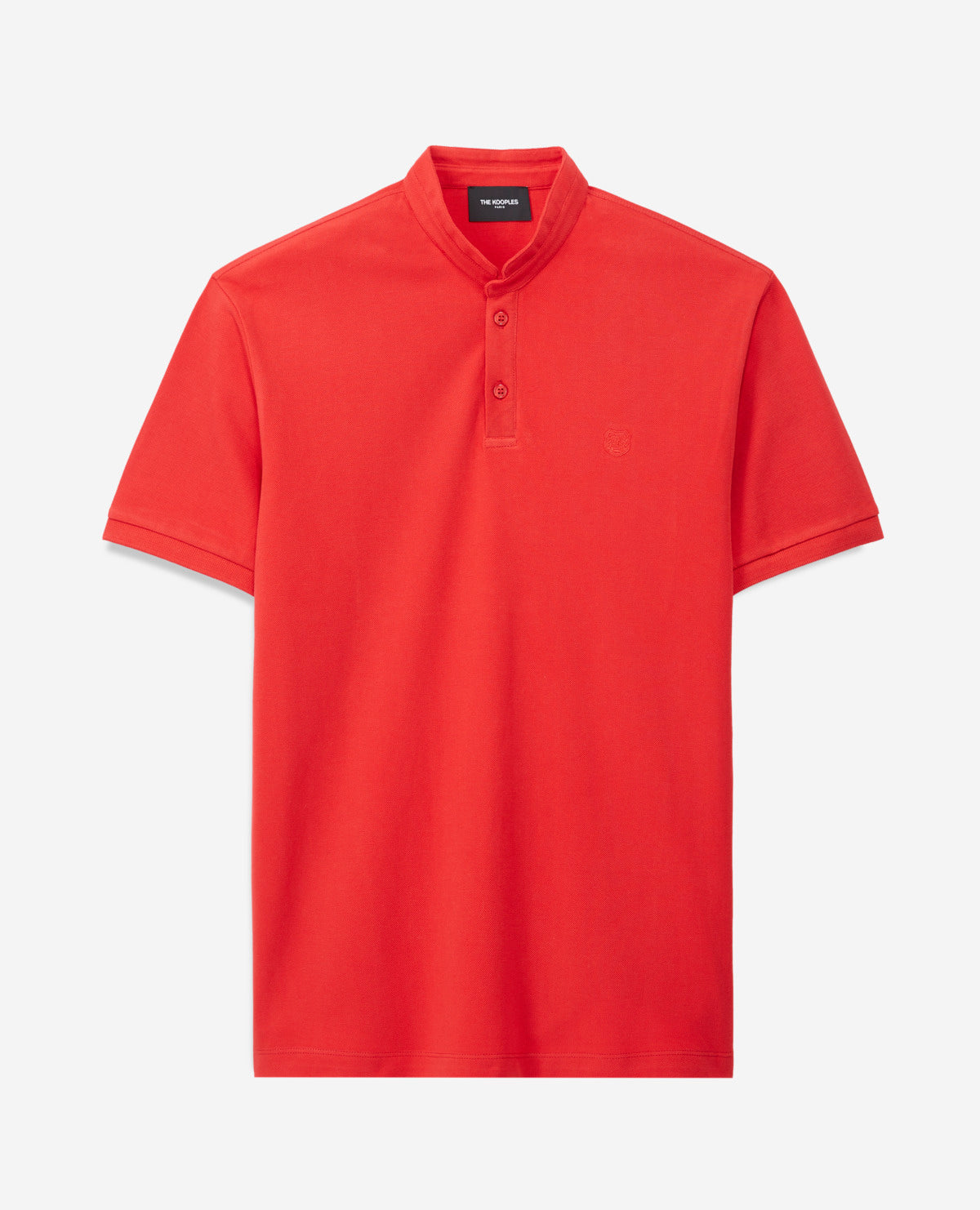 Classic Polo With Officer Collar | Men | Red