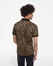 Print Polo | Men | Leopard