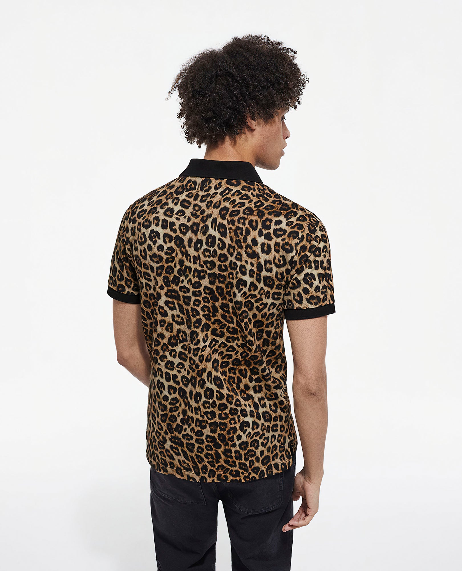 Print Polo | Men | Leopard