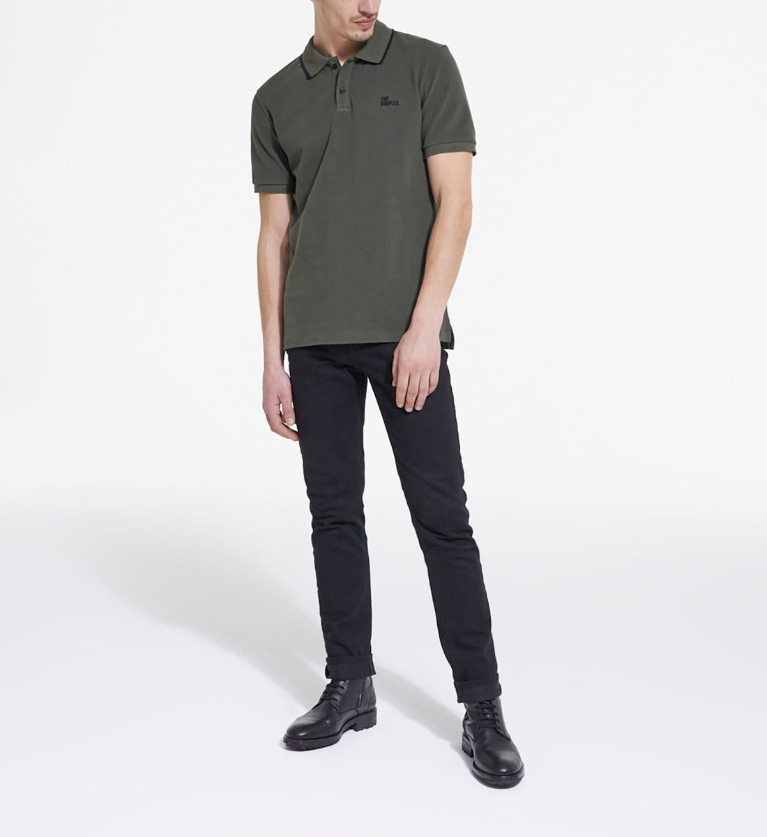 Khaki Classic Polo | Men | Foret