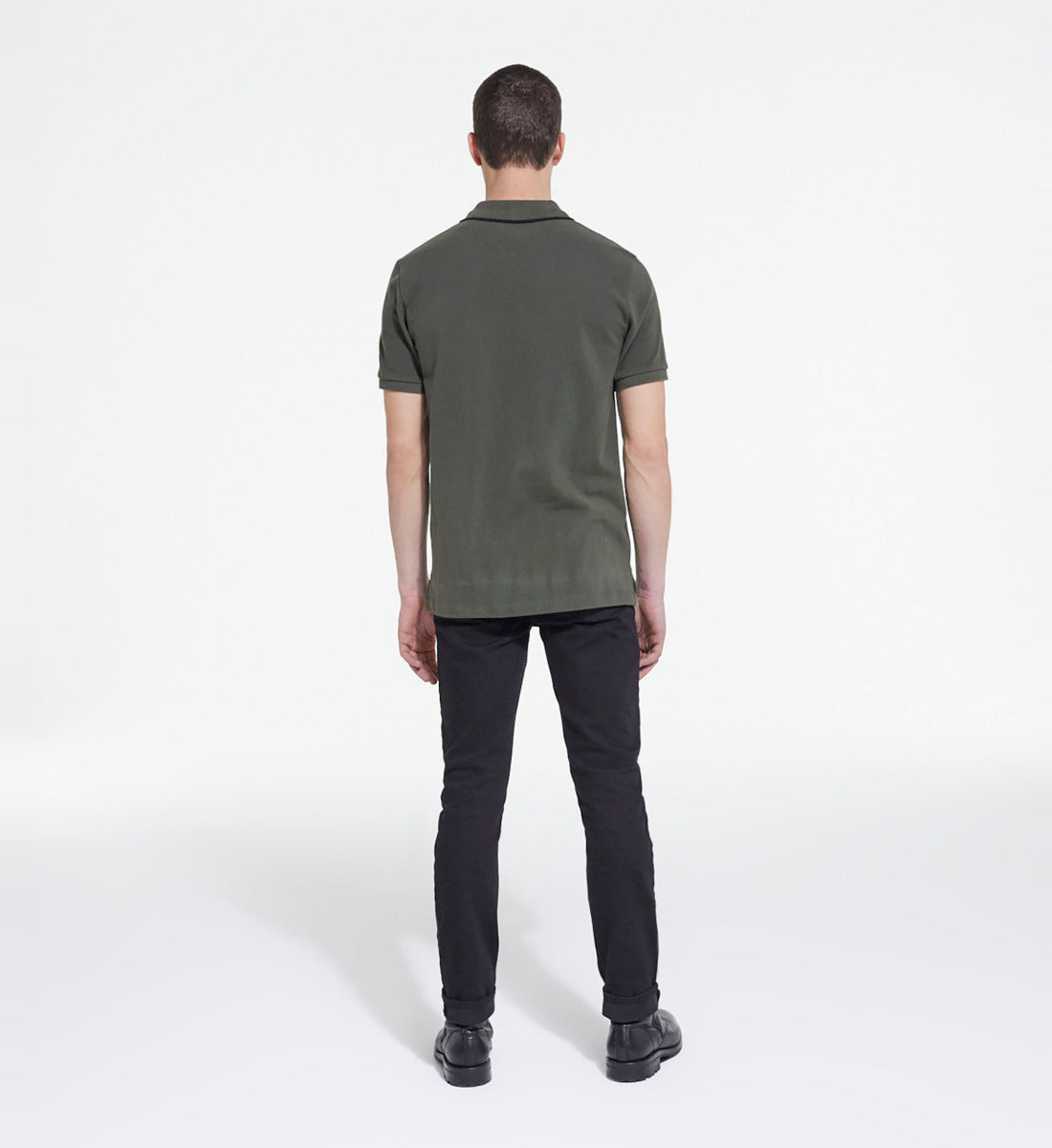 Khaki Classic Polo | Men | Foret