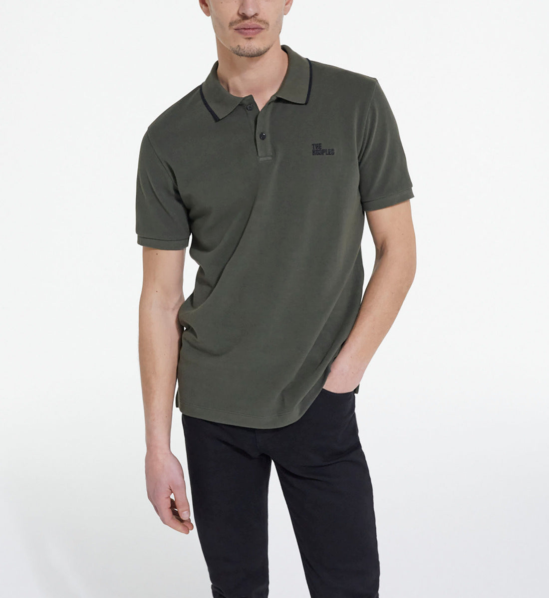 Khaki Classic Polo | Men | Foret