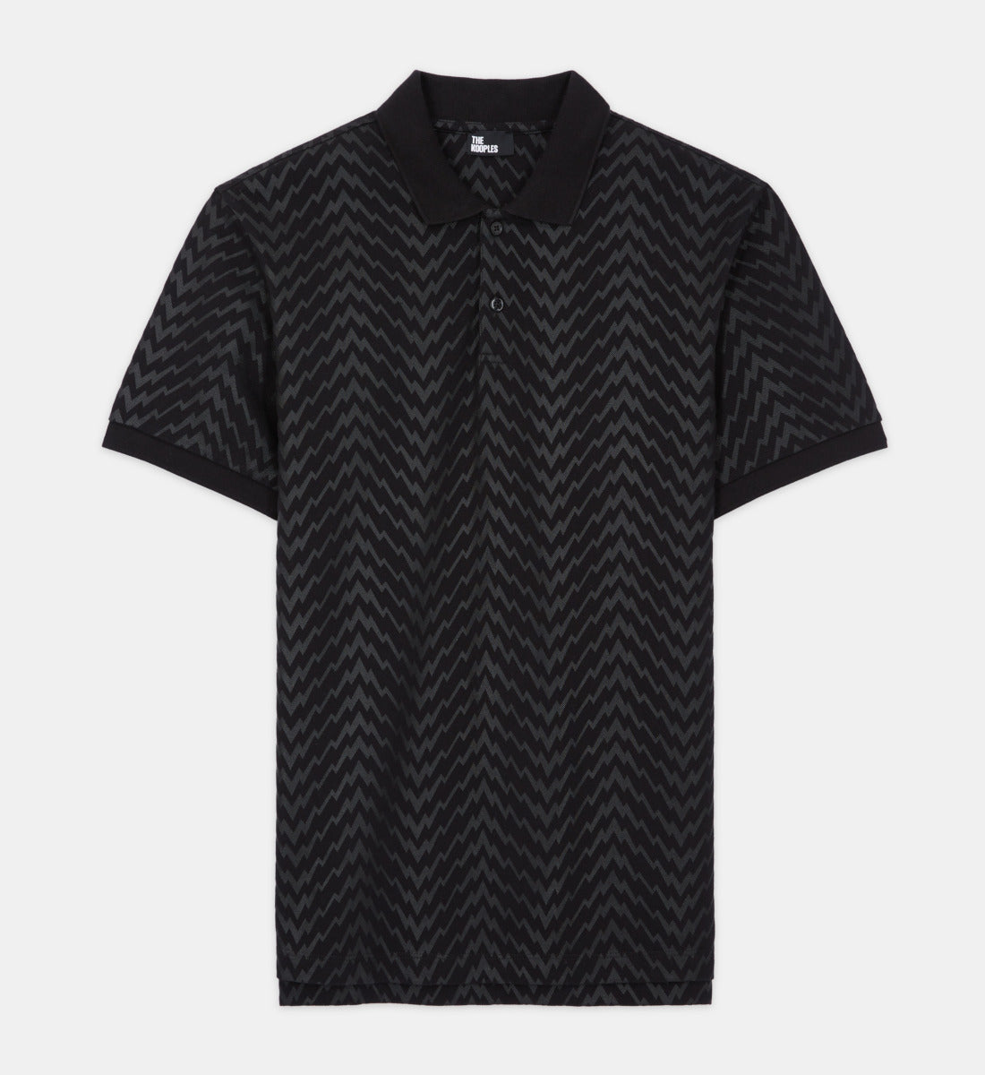 Printed Polo Shirt | Men | Black