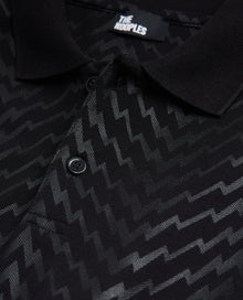 Printed Polo Shirt | Men | Black