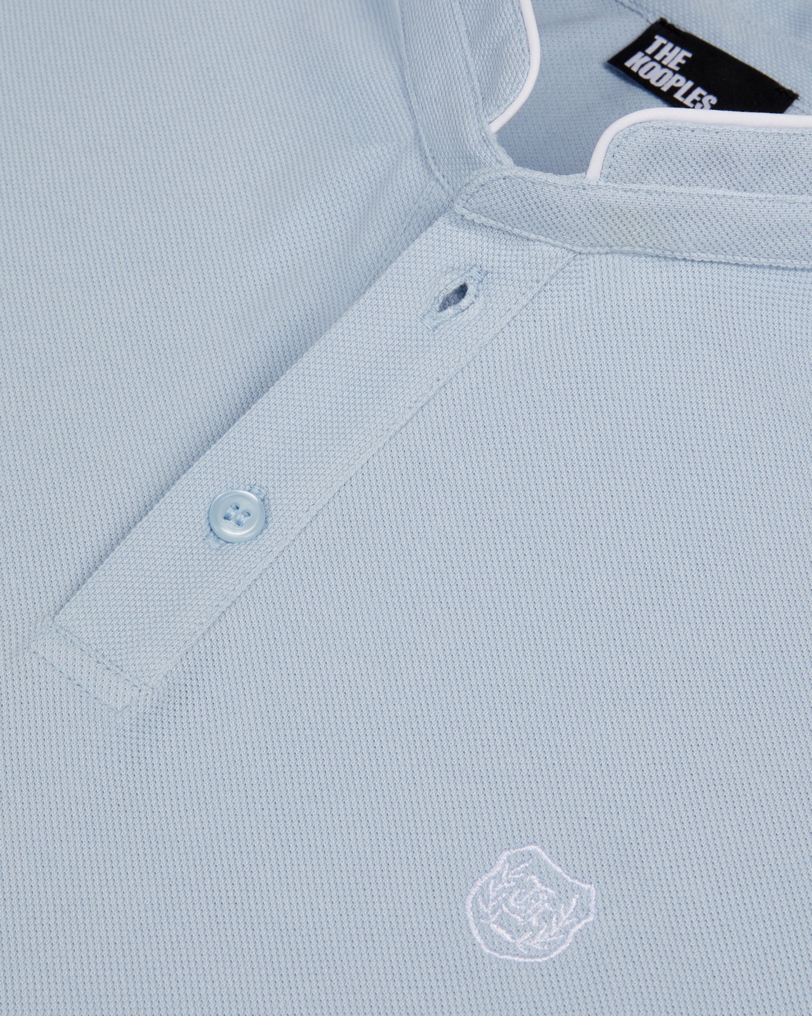 Cotton Pique Polo T-Shirt | Men | Light Blue