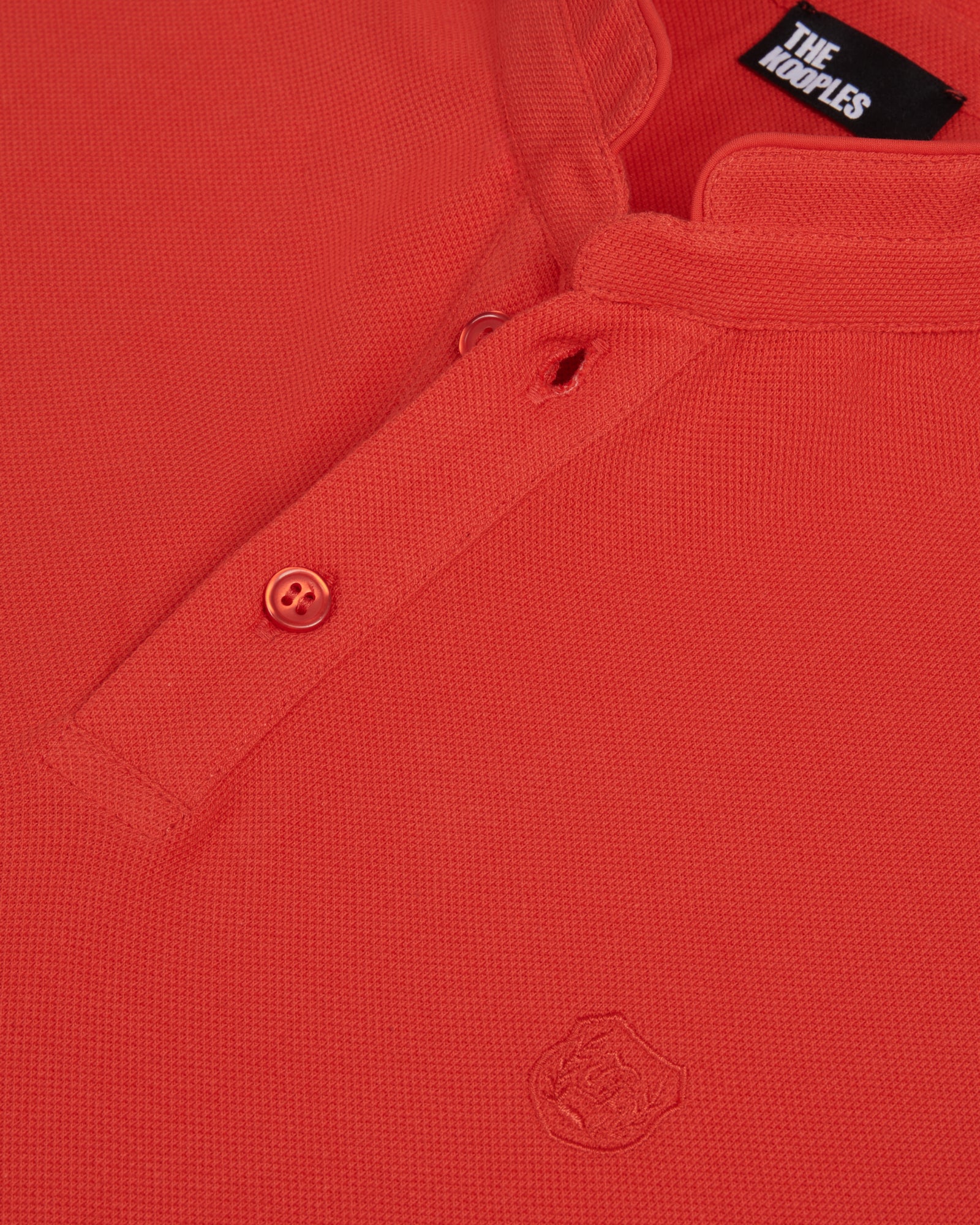 Pique Cotton Polo T-Shirt | Men | Red