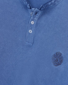 Piqué Cotton Polo T-Shirt | Men | Blue Brut