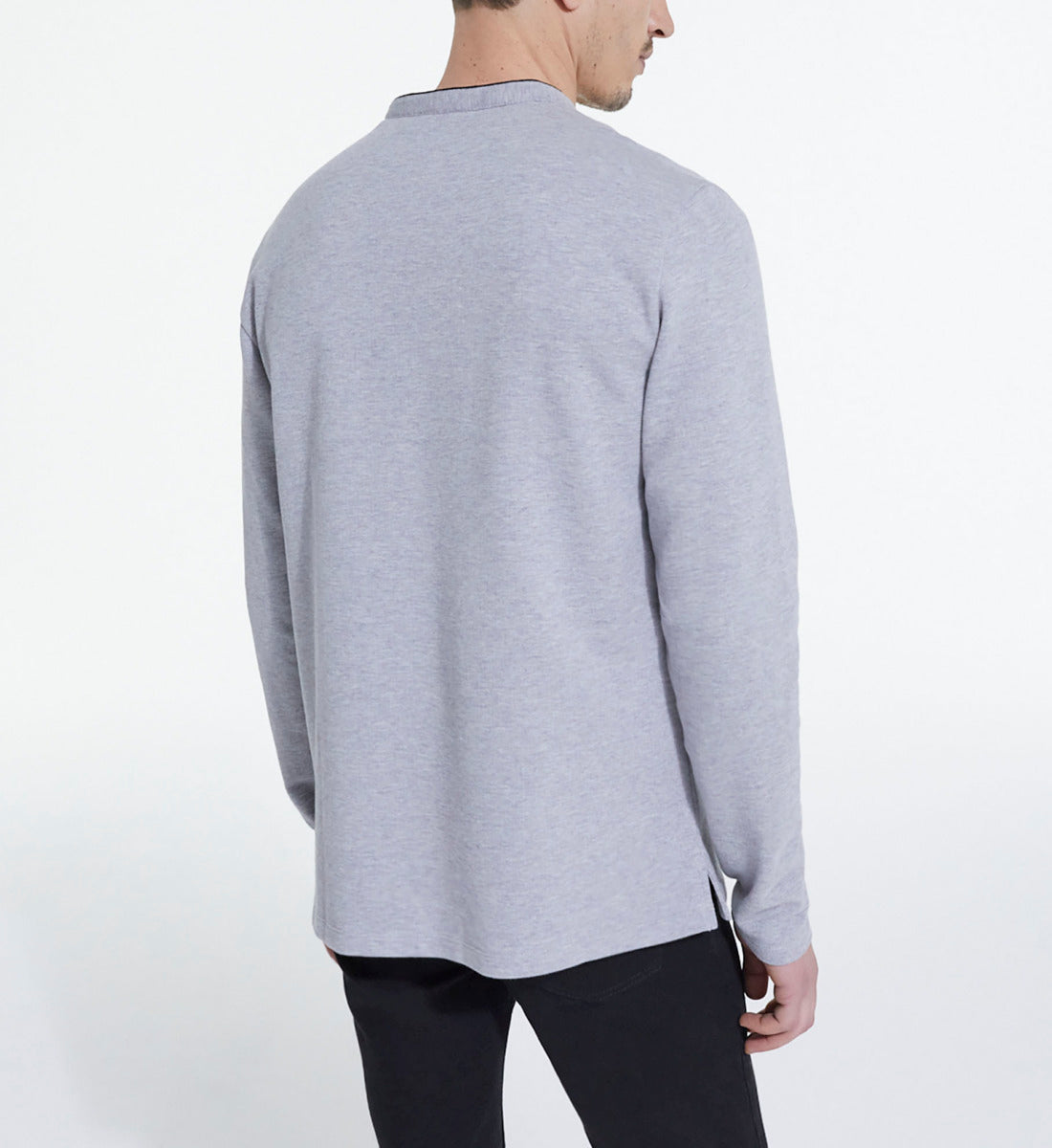 Gray Polo | Men | Grey Melange