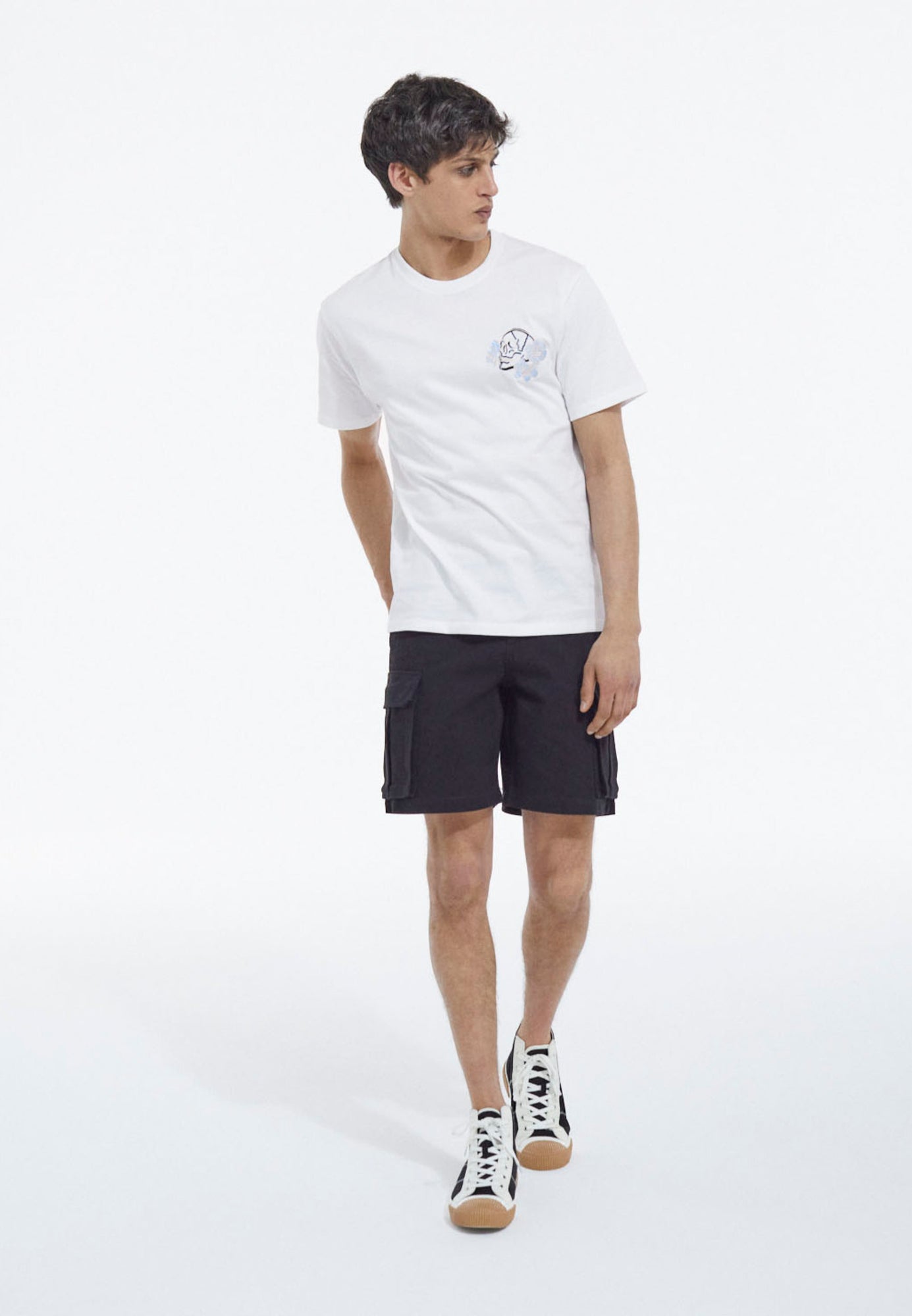 Organic Cotton Shorts W/ Cargo Pockets | Men | Black