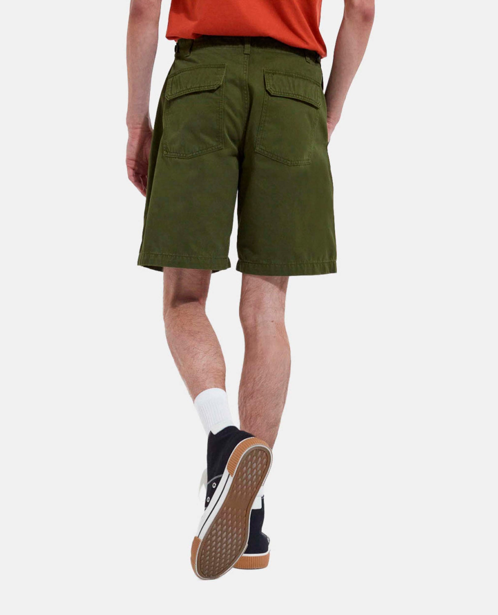 Long Cotton Shorts With Four Pockets | Men | Khaki