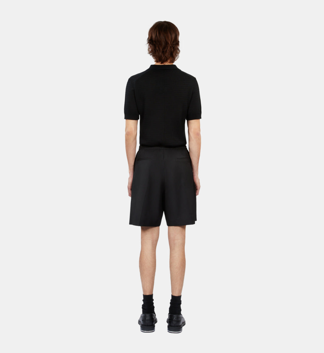 Wool Bermuda Shorts | Men | Black