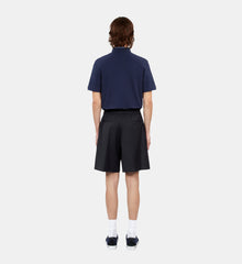 Blue Wool Bermuda Shorts | Men | Dark Navy