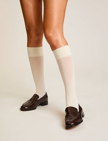 Ultimate Opaque Trouser Socks::Ivory::