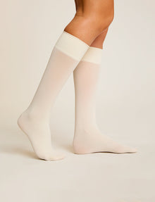 Ultimate Opaque Trouser Socks::Ivory::Hover