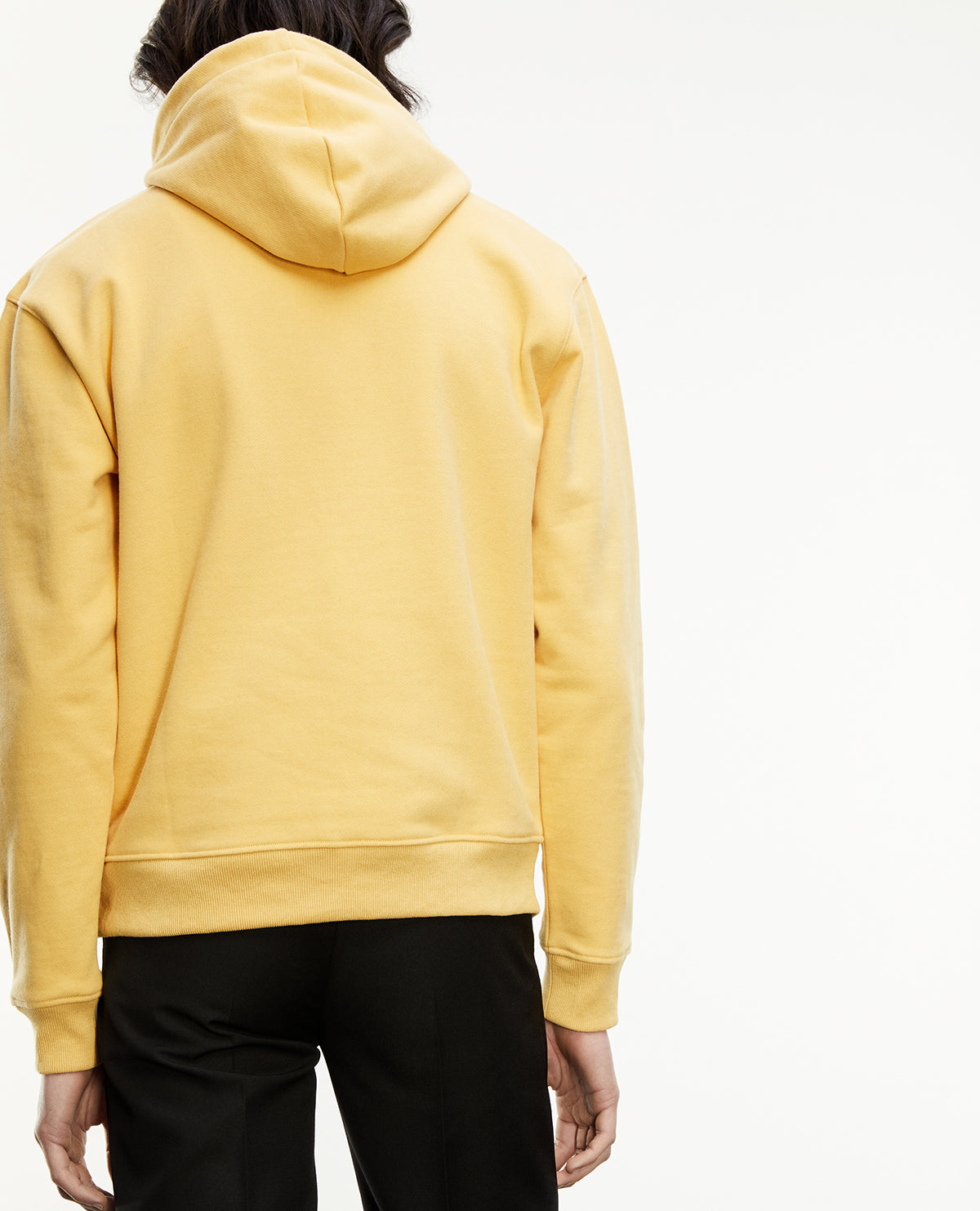 Hoodie With Embroidered Flower | Men | Light Yellow