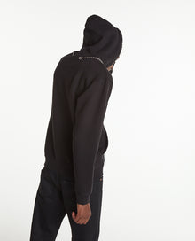 Hoodie With Chain Detail | Men | Black