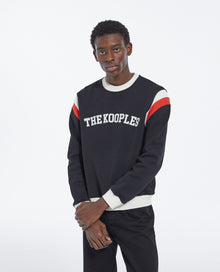 Sweatshirt With Logo | Men | Black Ecru Red