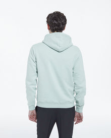 Sea Green Hoodie With Logo On The Chest | Men | Gris Bleu