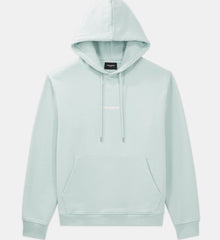 Sea Green Hoodie With Logo On The Chest | Men | Gris Bleu