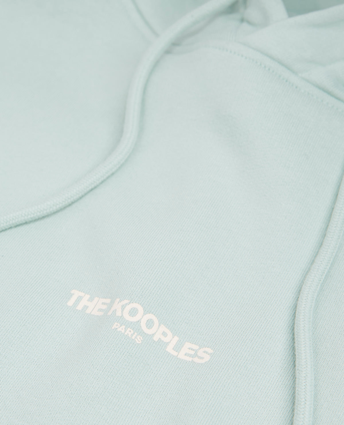 Sea Green Hoodie With Logo On The Chest | Men | Gris Bleu