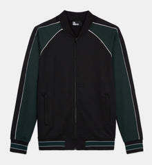 Two-Tone Zipped Sweatshirt | Men | Vert Bouteille