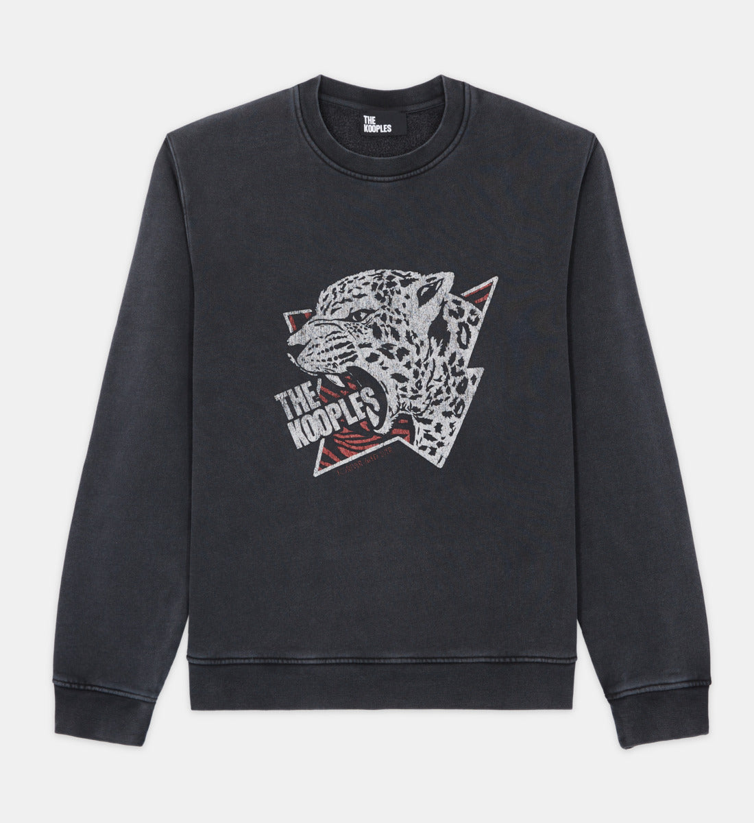 Sweatshirt With Tiger Screen Print | Men | Black Washed