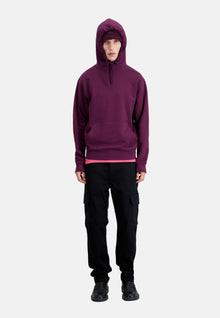 Burgundy Hoodie With Logo | Men | Bordeaux