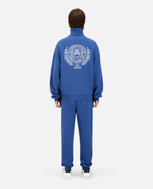 Royal Blue Sweatshirt With Blazon Serigraphy | Men | Middle Navy