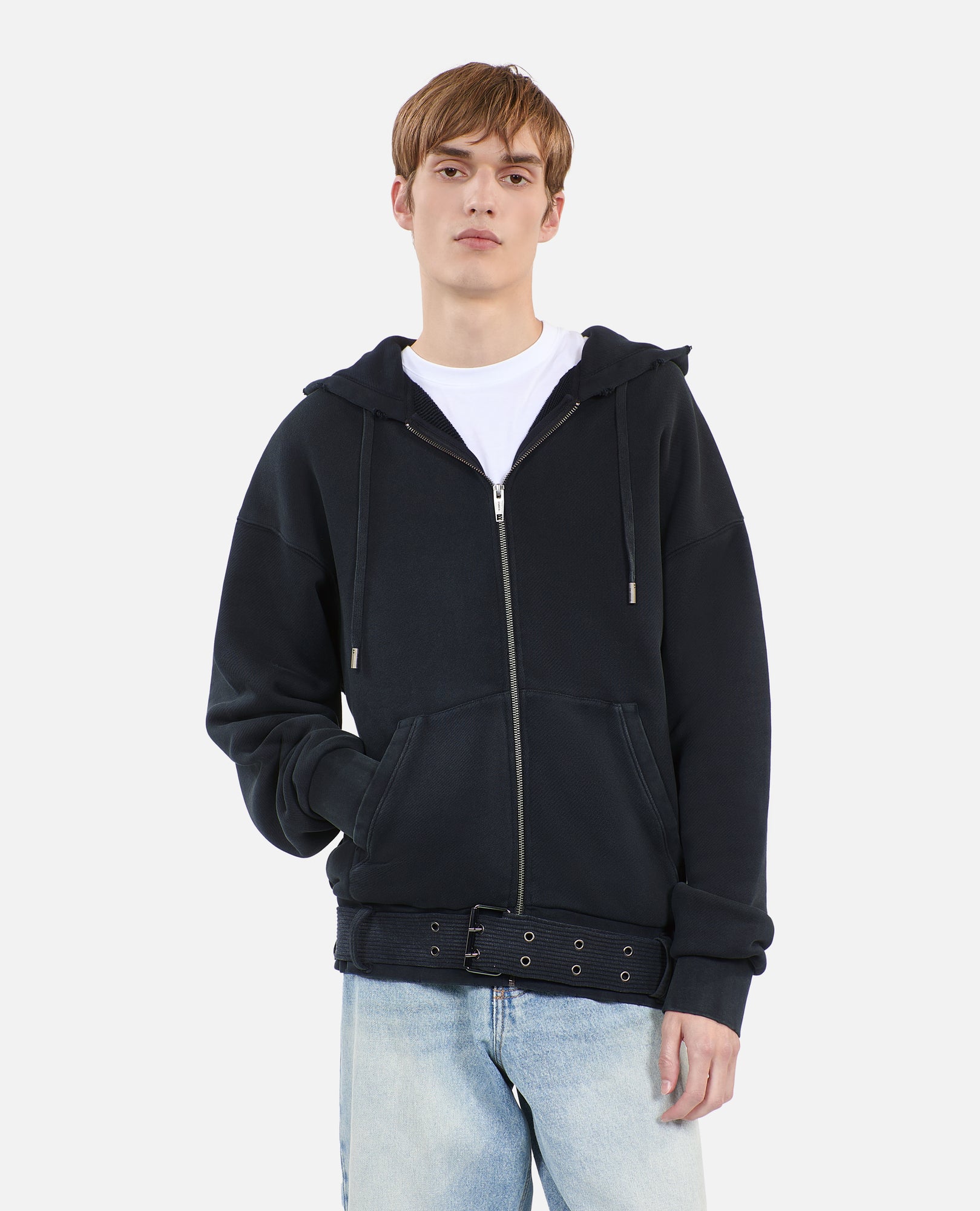 Hoodie | Men | Black Washed