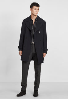 Trench Coat With Quilted Lining | Men | Navy Blue