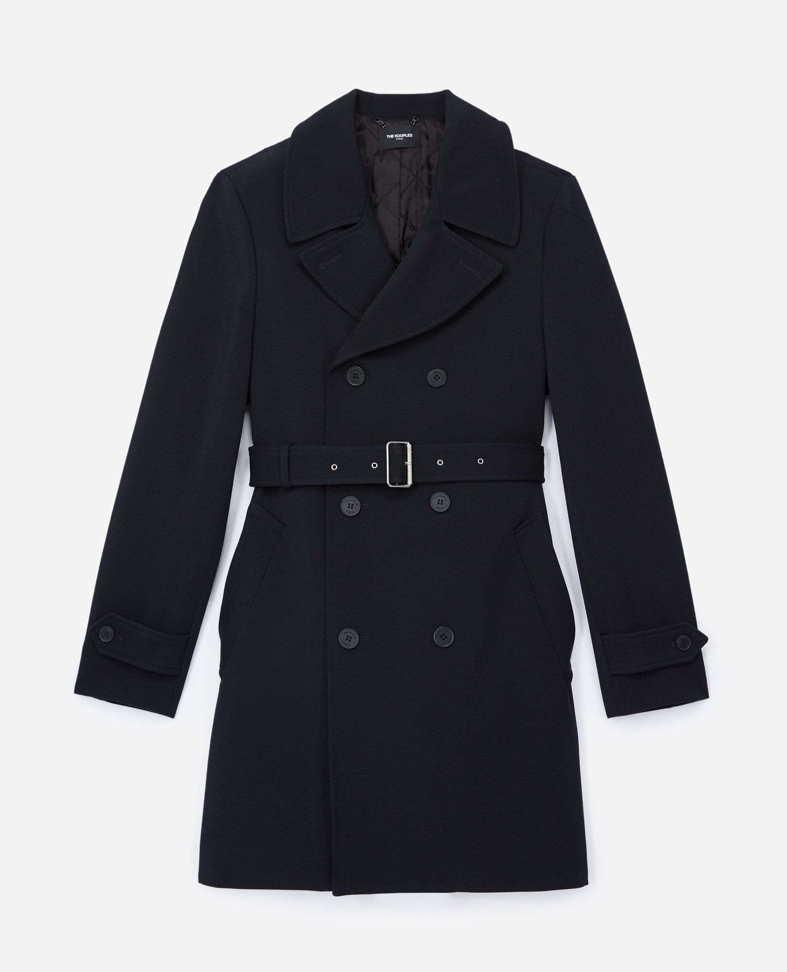 Trench Coat With Quilted Lining | Men | Navy Blue