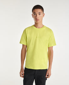 T-Shirt In Cotton W/Fluorescent Logo | Men | Yellow