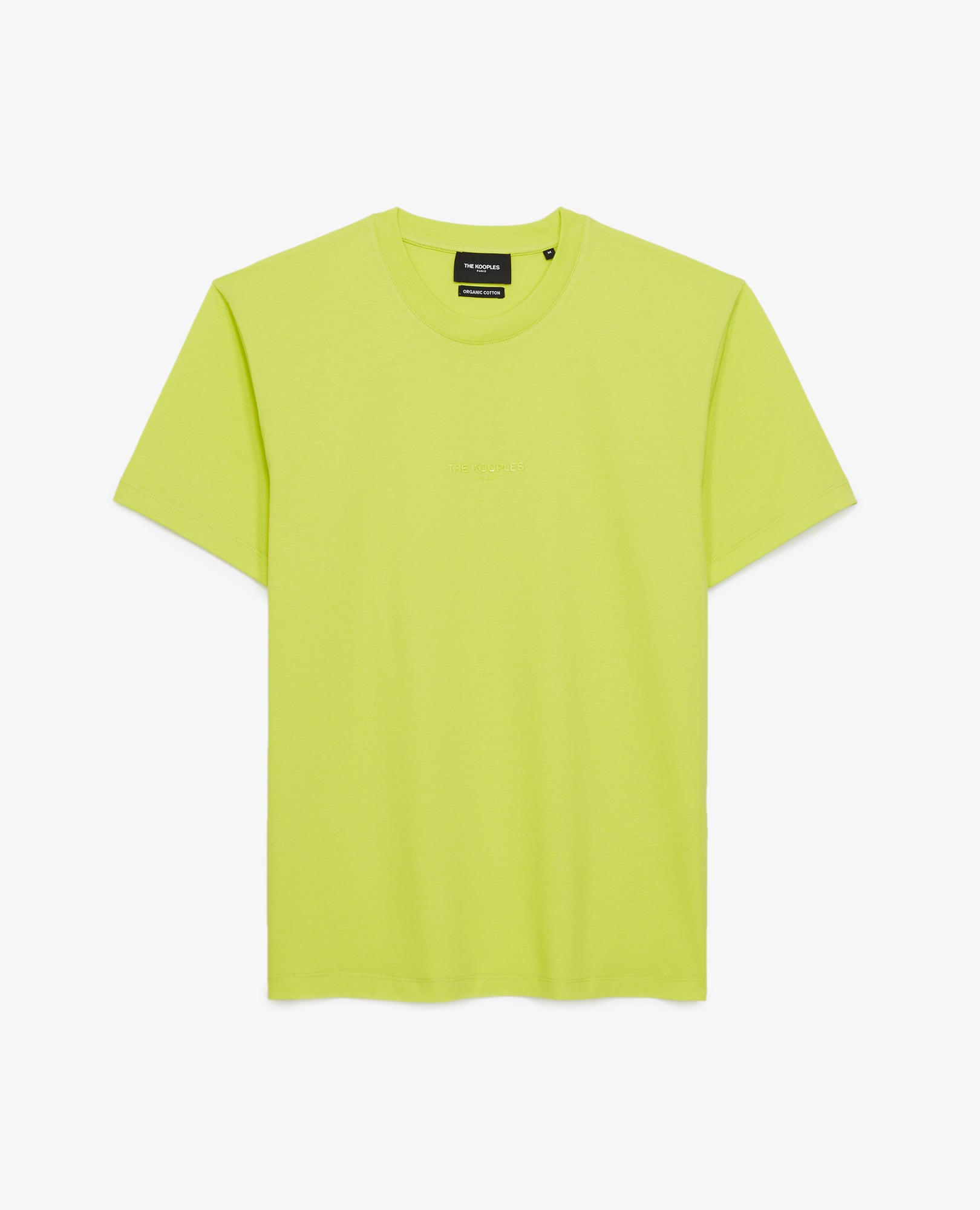 T-Shirt In Cotton W/Fluorescent Logo | Men | Yellow