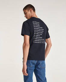 Cotton T-Shirt With Print What Is | Men | Navy