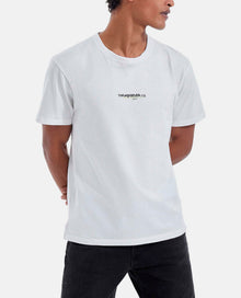 Cotton T-Shirt With Triple Logo | Men | White