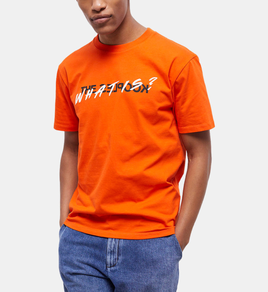 Orange What Is T-Shirt | Men | Pumpkin