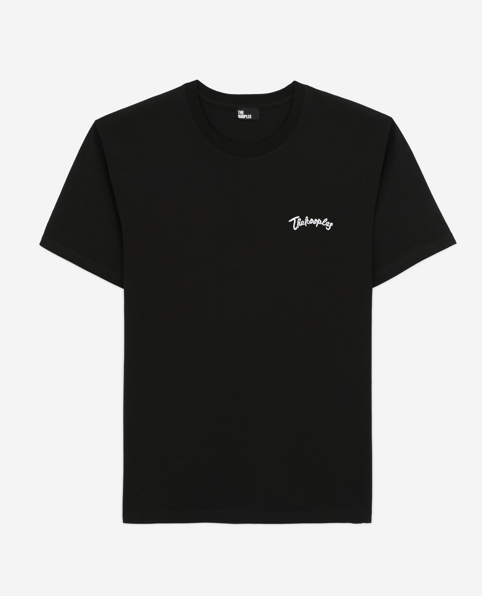 T-Shirt With Embroidery | Men | Black