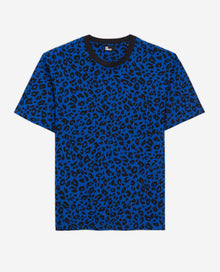 Leopard Print Shirt | Men | Blue Electric