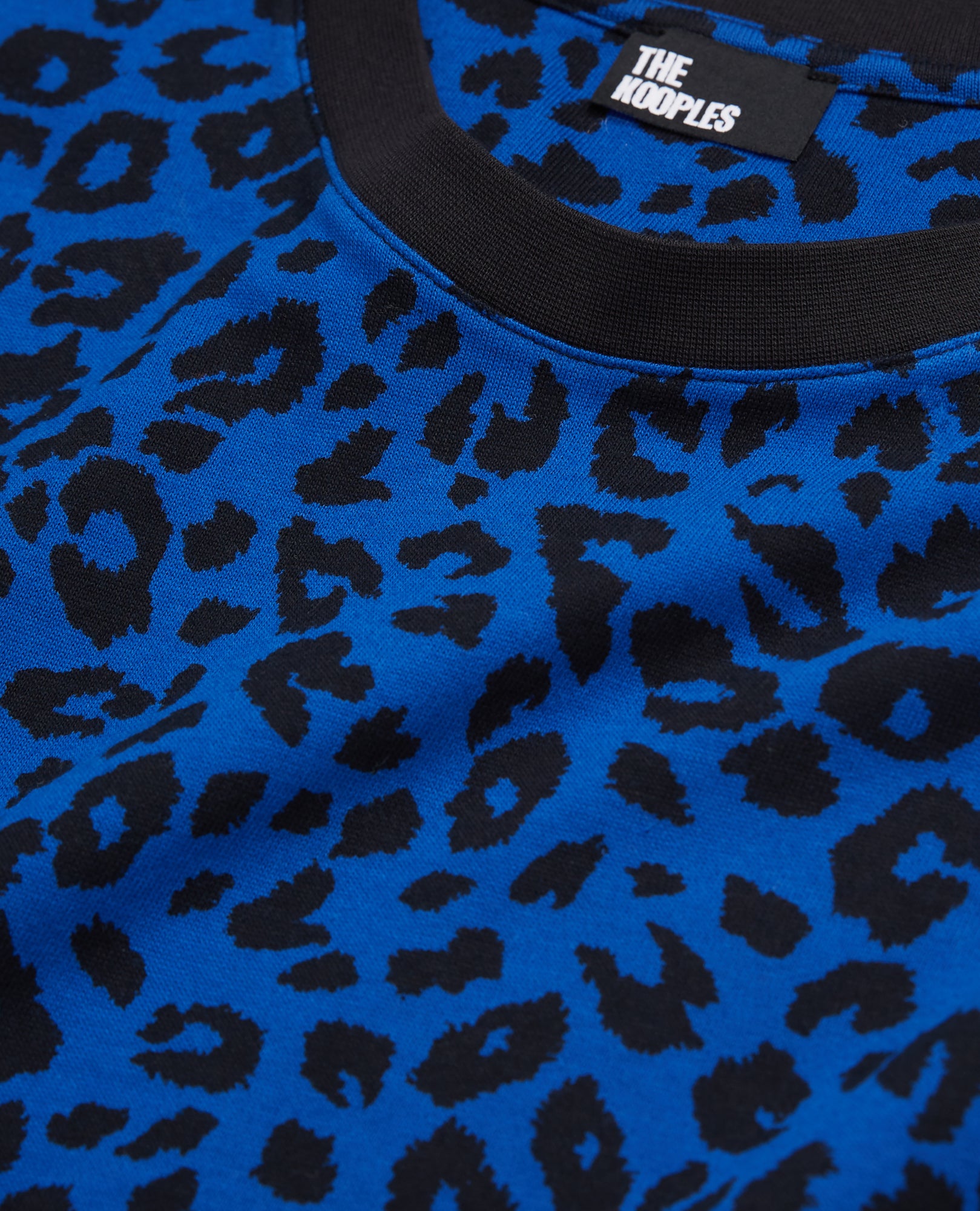 Leopard Print Shirt | Men | Blue Electric