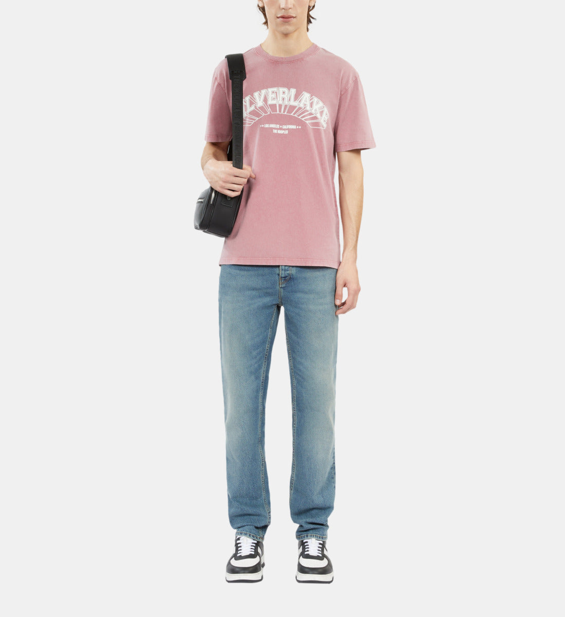 Light T-Shirt With Silverlake Serigraphy | Men | Pink Wood