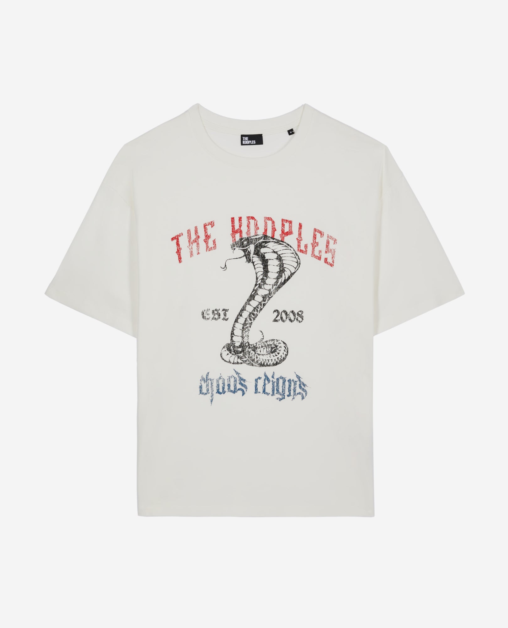 T-Shirt With Chaos Snake Serigraphy | Men | Ecru