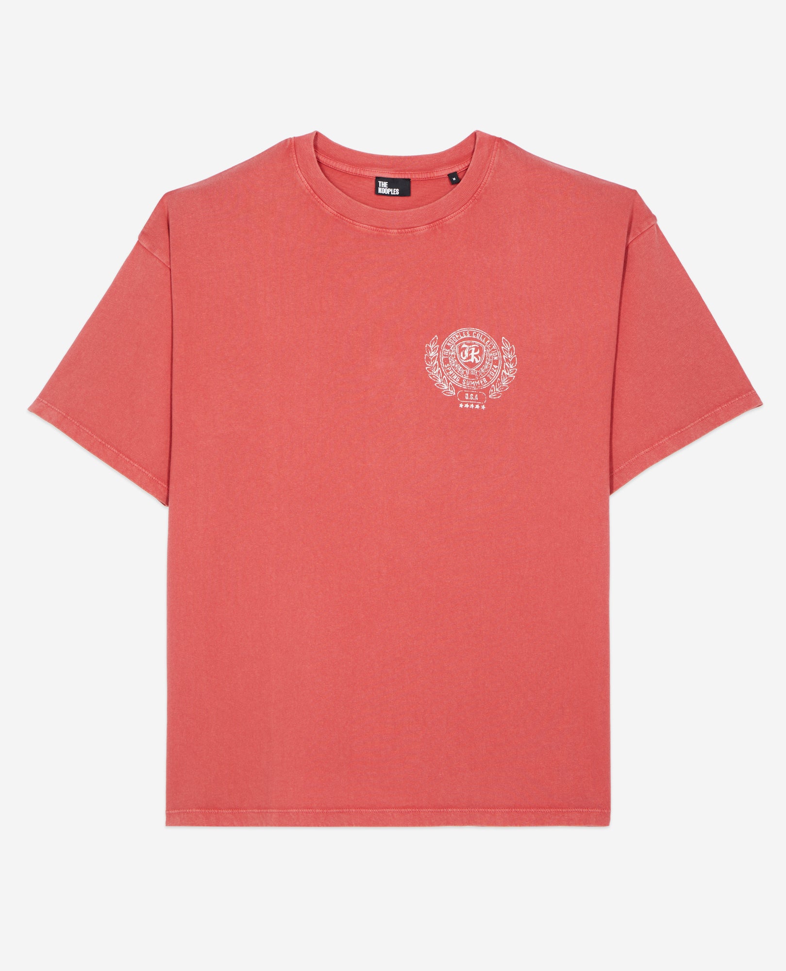 T-Shirt With Blazon Serigraphy | Men | Red Brique